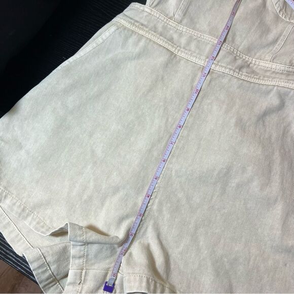 Mustard Seed Women’s Open Back Denim Romper Cream Small NWT - Picture 12 of 13